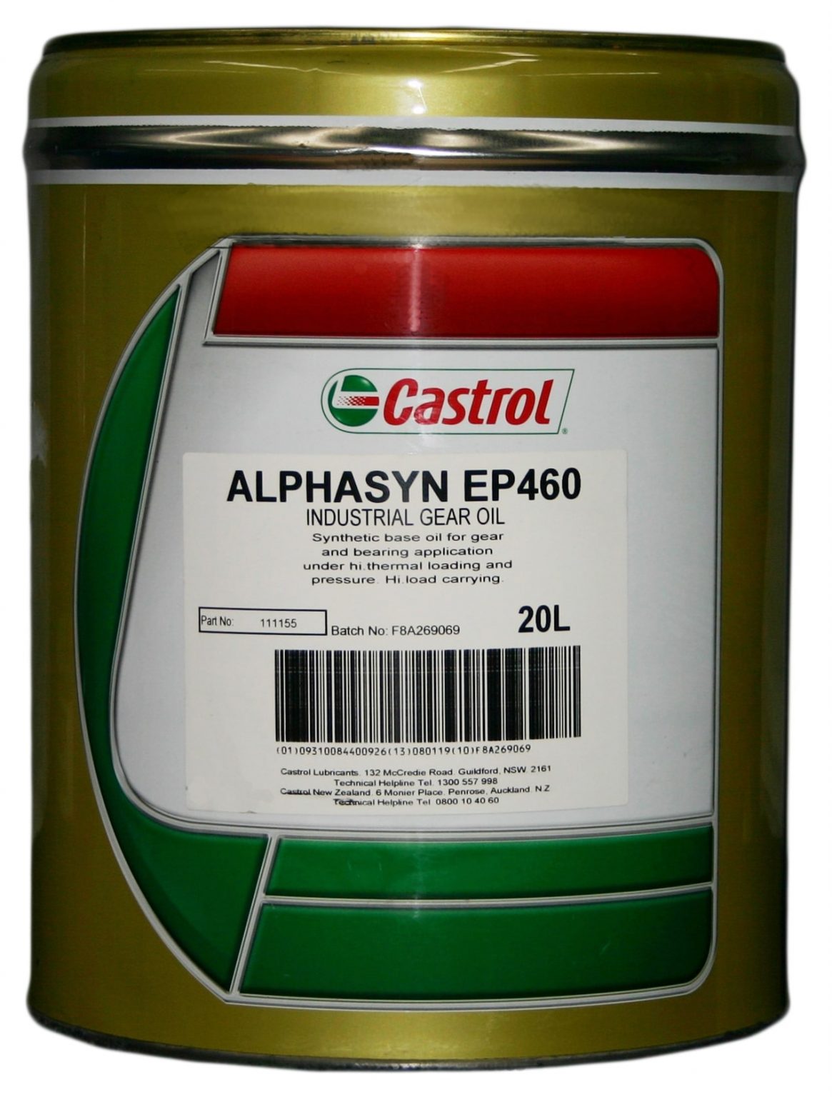 Castrol Alphasyn EP 460 Dynamic Fluid Systems International Ltd