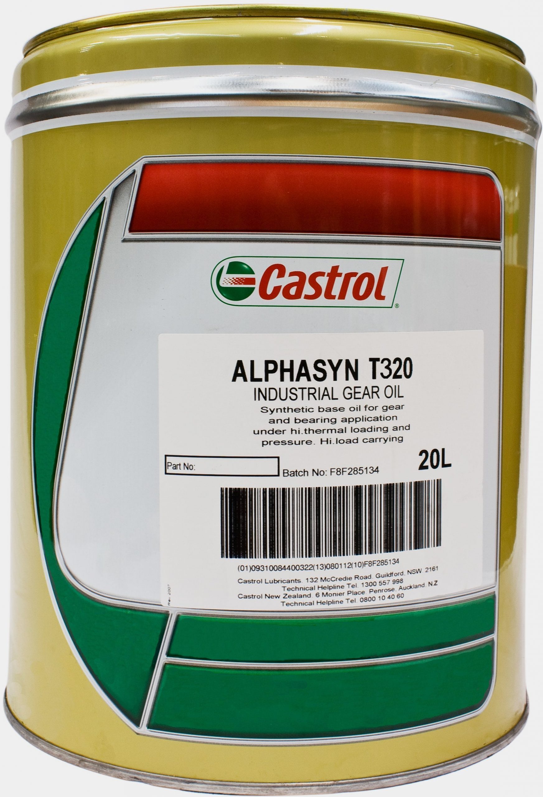 Castrol Alphasyn T 320 Dynamic Fluid Systems International Ltd